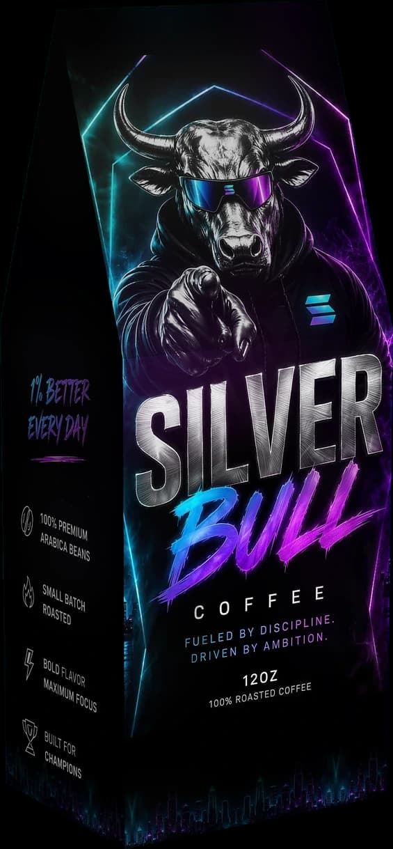 Silver Bull 12oz coffee bag